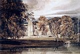 Famous East Paintings - The East End of Bolton Abbey, from across the River Wharfe